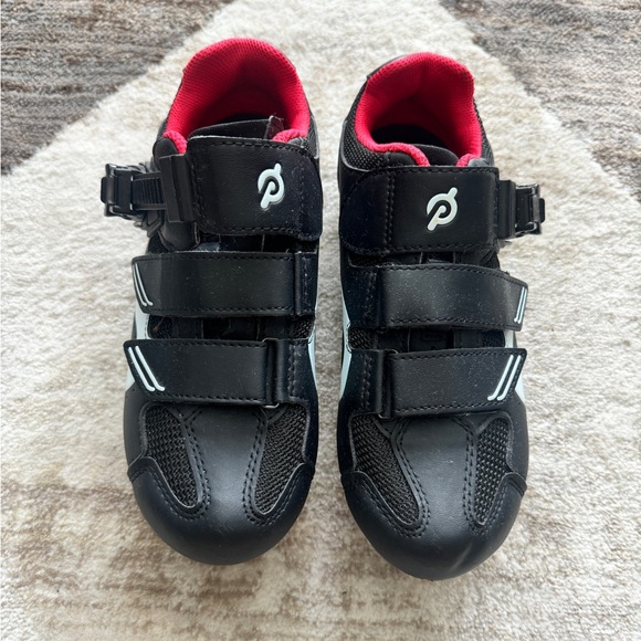 Peloton Black and Red Athletic Shoes - Picture 1 of 5